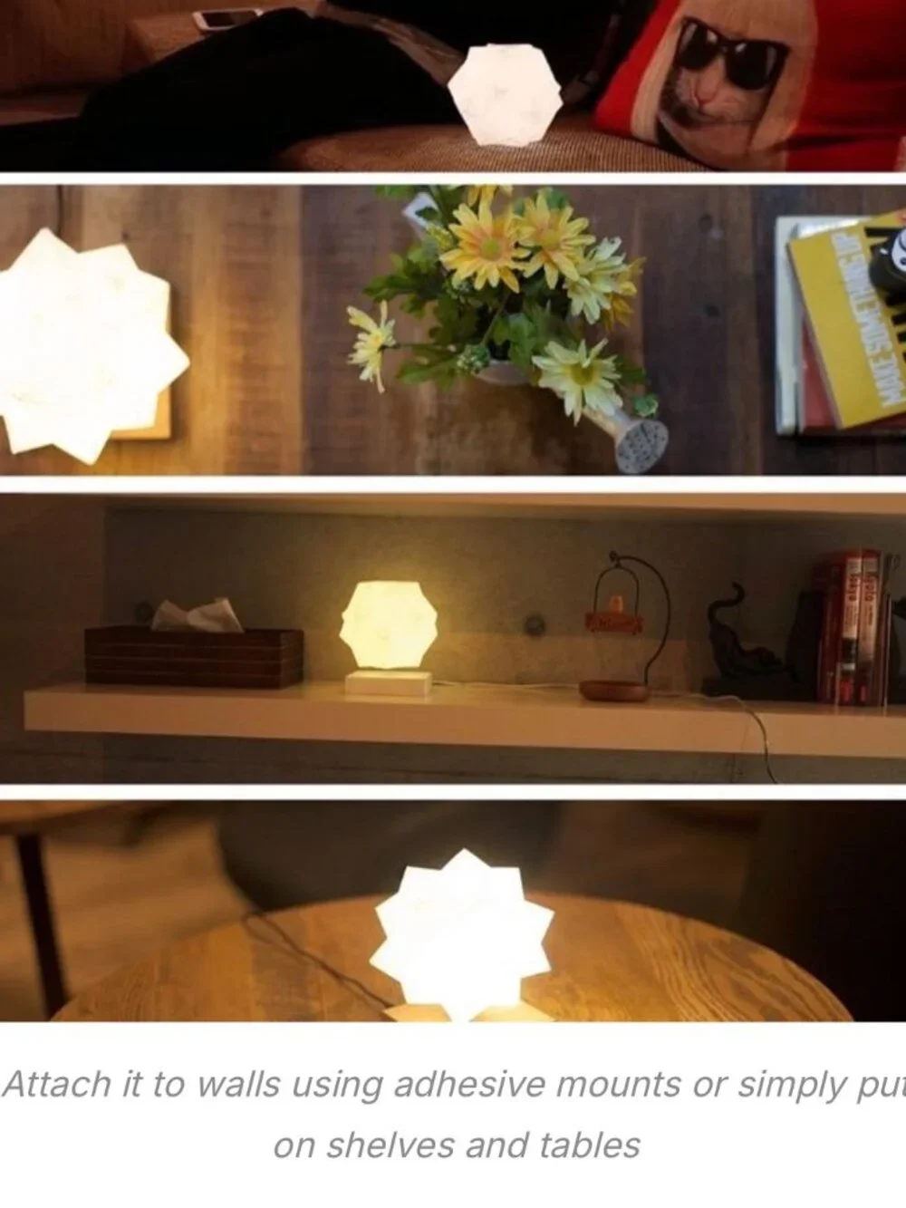 ✨ NEW Glow Design Levitating Crystal Lamp Magnetic Floating LED Induction Light